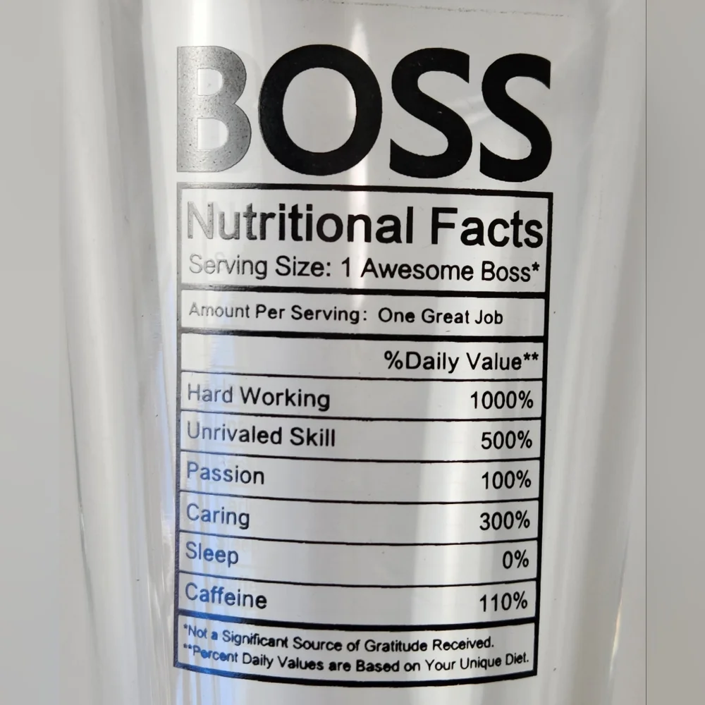 Boss Beer Gift Glass